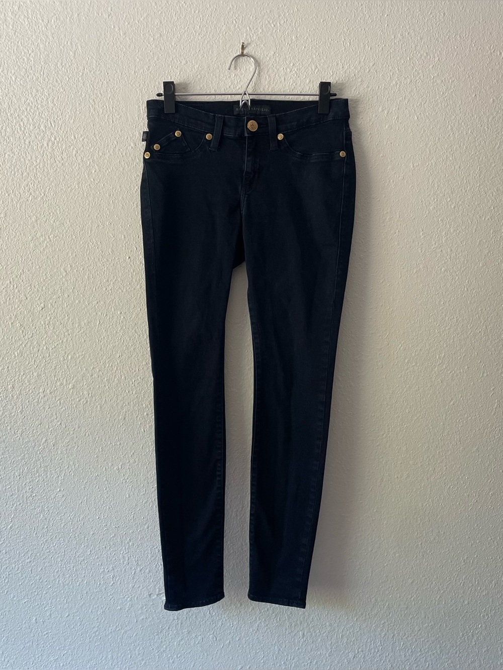 Rock & Republic Kashmere Skinny Jeans Women’s 8 Dark Blue Stretch Denim Pants